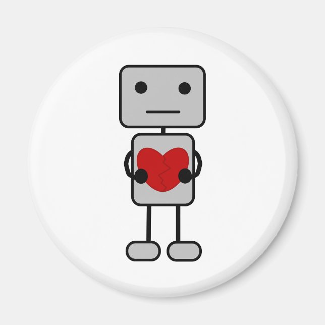 Robot med Heart Magnet (Framsidan)