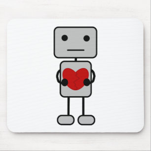 Robot med Heart Musmatta