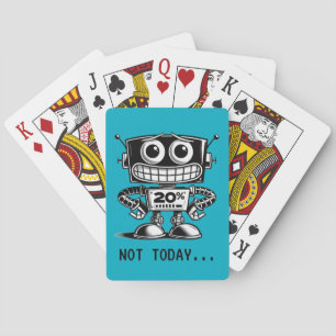 Robot med låg ström – Inte idag… Casinokort