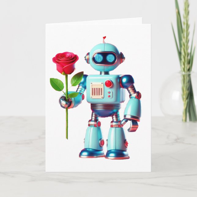 Robot med Ro Helgkort (Framsida)