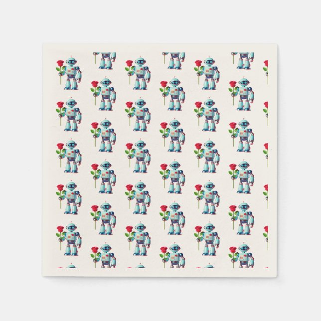 Robot med Ro Pappersservett (Framsidan)