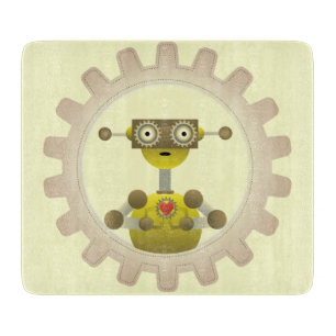 Robot med Steampunk Gear Heart