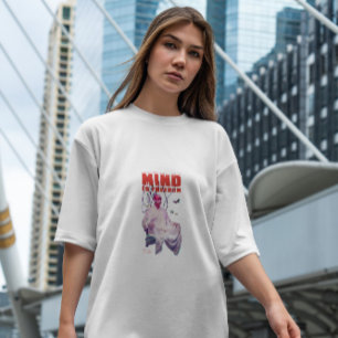 Robot Munk med Butterflies T Shirt