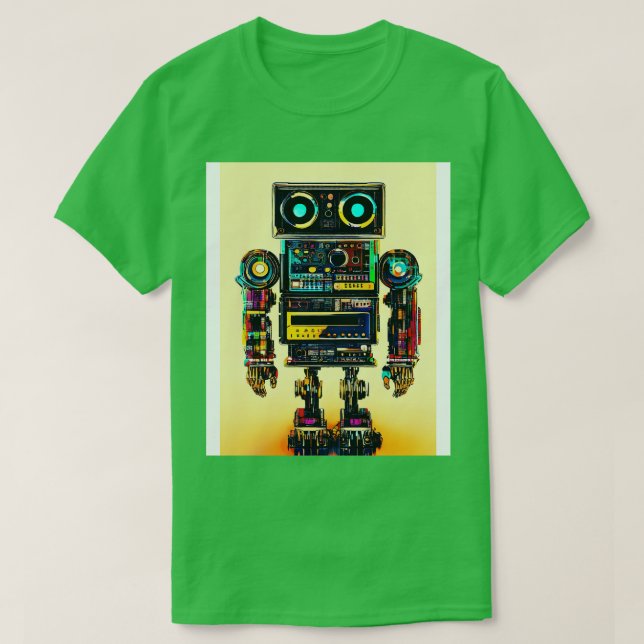 Robot Music T Shirt (Design framsida)