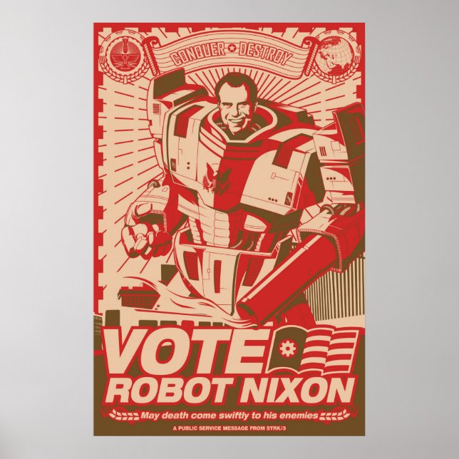 Robot Nixon - All Hail Robot Nixon Poster (Framsidan)