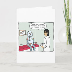 Robot och Doktor Card Kort