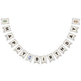 Robot och Gears Birthday Banner Vimplar