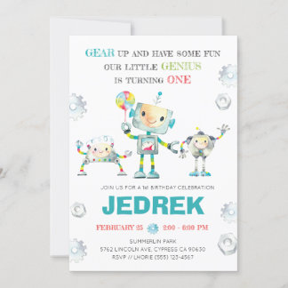 Robot One Inbjudningar