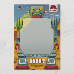 Robot Party-inbjudningar Inbjudningar