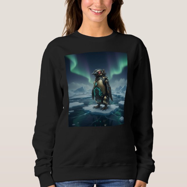 Robot Penguin in Antarctic Snow T Shirt (Framsida)