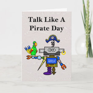 Robot Pirat Card Helgkort