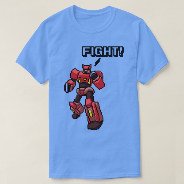 Robot Pixel Art T Shirt (Design framsida)