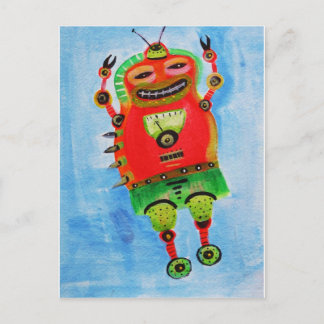 ROBOT POP ART VYKORT