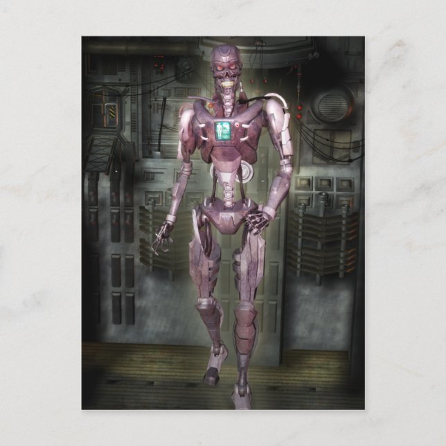 Robot Postcard Vykort (Framsida)