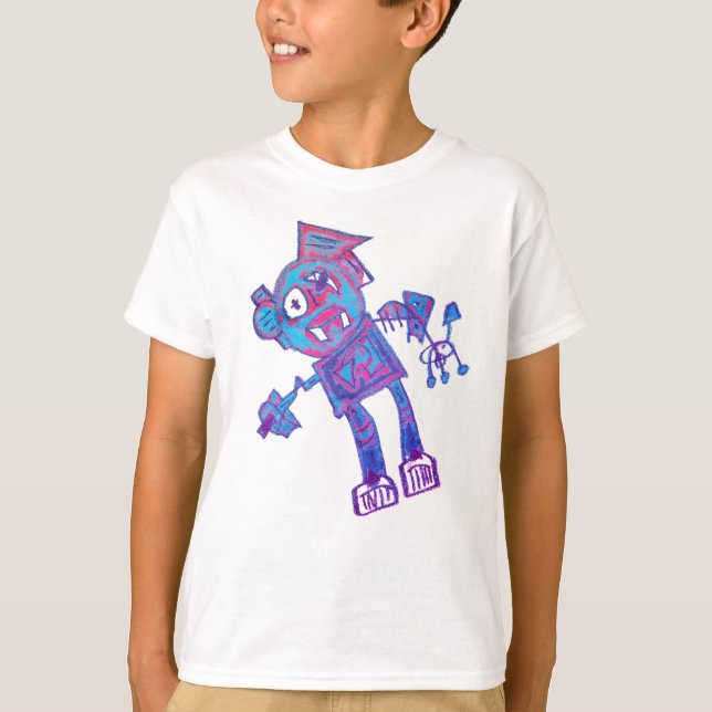Robot Press & Gripper T-shirt (Framsida)