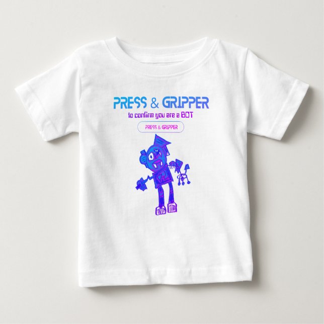 Robot Press & Gripper T-shirt (Framsida)