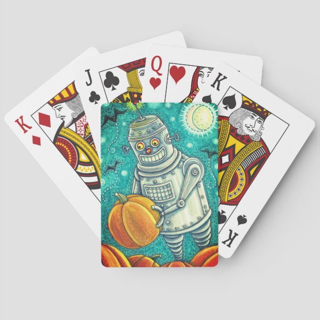 ROBOT PUMPKINS, HALLOWEEN MEECHANICAMAN CASINOKORT (Baksidan)