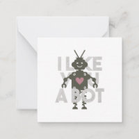 Robot Puns: Jag Gillar Dig Ett Robot-kort