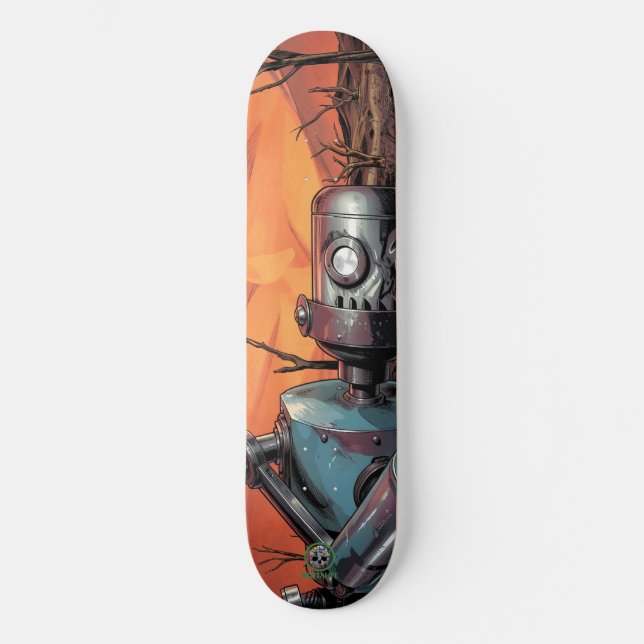 Robot Rest Skateboarddäck Mini Skateboard Bräda 18,5 Cm (Framsida)