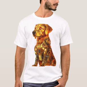 Robot Retriever - Futuristisk Mecha Hund T Shirt