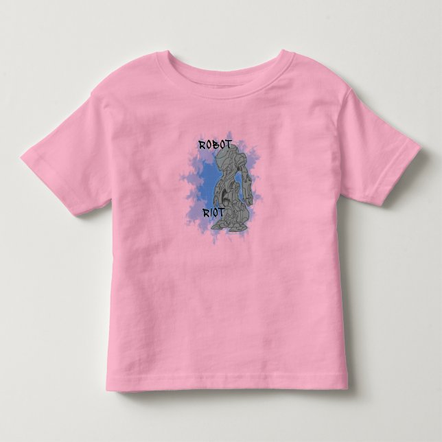 Robot Riot 14 Barntröjor T Shirt (Framsida)