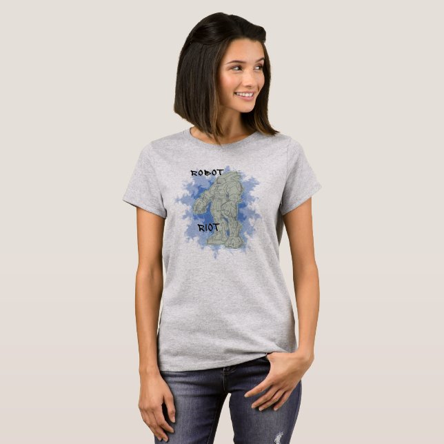 Robot Riot 1 Vuxen Shirts Tröja (Hel framsida)