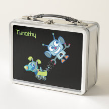 Robot & Robot Hund Rostfritt Lunchbox