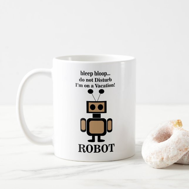 Robot Robotteknik Roligt Kaffemugg (Med munk)