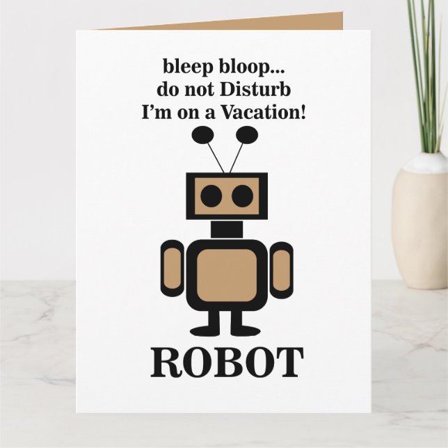 Robot Robotteknik Roligt Kort (Framsida)