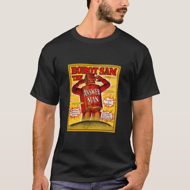 Robot Sam - svarsmanen Tee Shirt (Framsida)