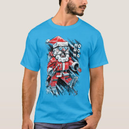 Robot Santa Claus T Shirt