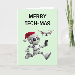 Robot Santa jul Helgkort