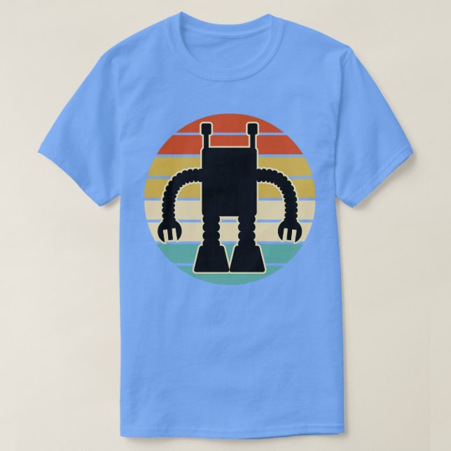 Robot Silhouette Robotics T Shirt (Design framsida)