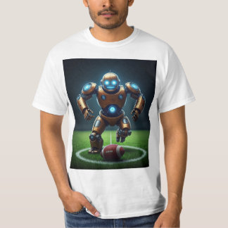Robot spelar fotbollsgrafik Tshirt T Shirt