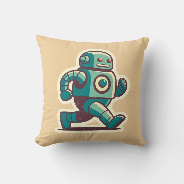 Robot Springer Kudde (Framsida)