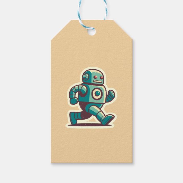 Robot Springer Presentetikett (Framsidan)