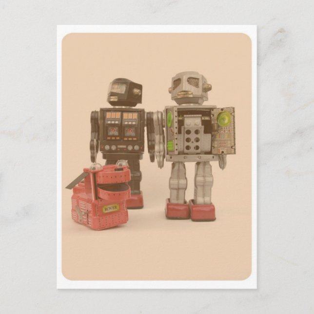 Robot Suburbia Vykort (Framsida)