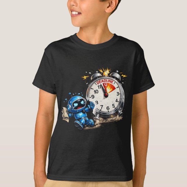 robot t shirt (Framsida)