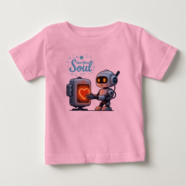 robot  t shirt (Framsida)