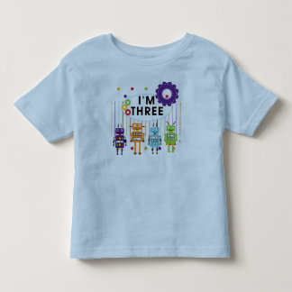 Robot T-tröjor och gåvor från tredje födelsedag T Shirt