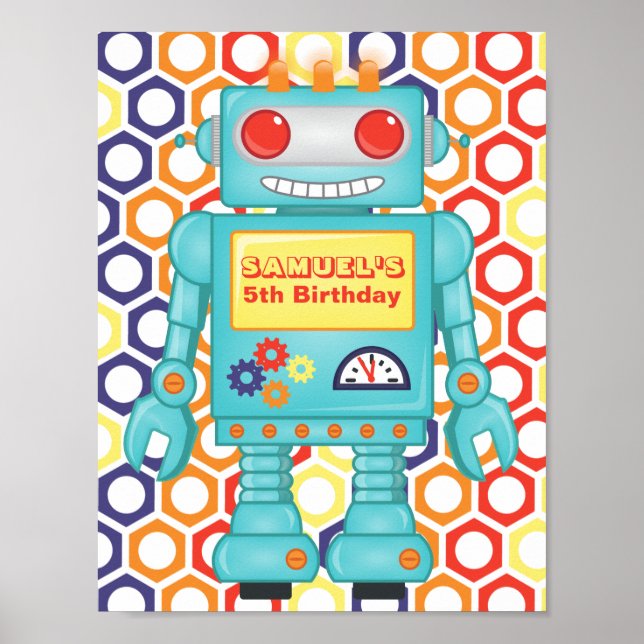 Robot ThLED Party Poster (Framsidan)