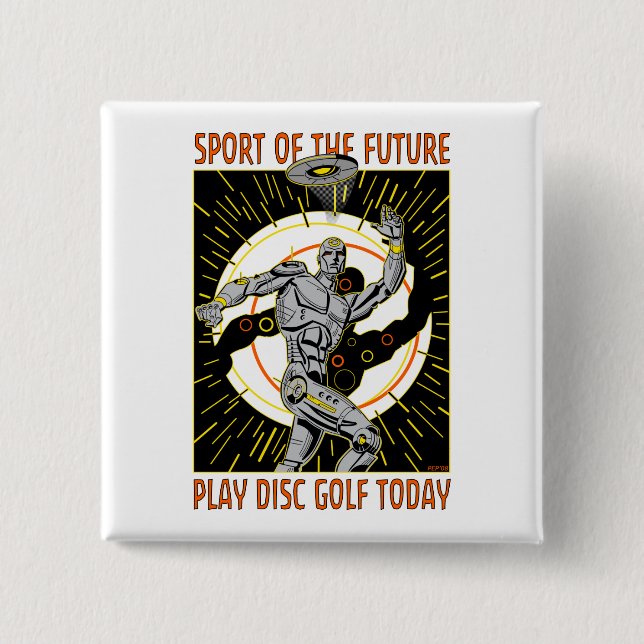 Robot Thrower #1 Knapp (Framsida)