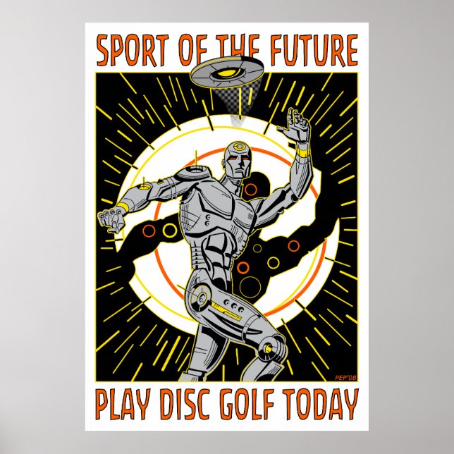 Robot Thrower #1 Poster (Framsidan)