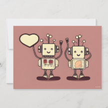 Robot Toasters Valentines kärleksnot Shuhållkort