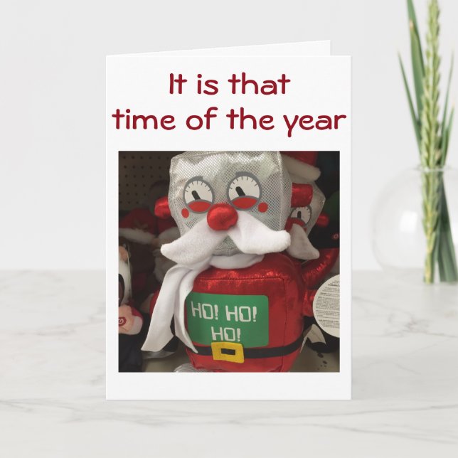 ROBOT TOMTE SENDER JULSTÄMNING HELGKORT (Framsida)