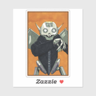 Robot Vampire Dracula Klistermärken