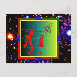 Robot Visitor Vykort