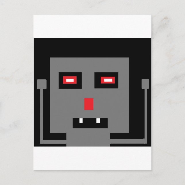 robot vykort (Framsida)