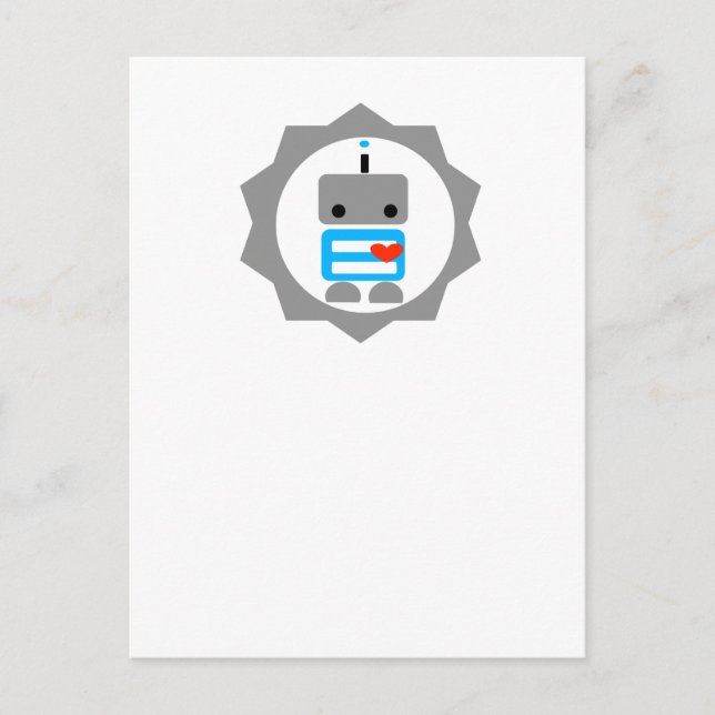 Robot! Vykort (Framsida)