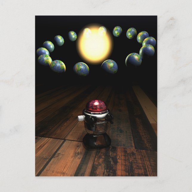 Robot-vykortet Vykort (Framsida)